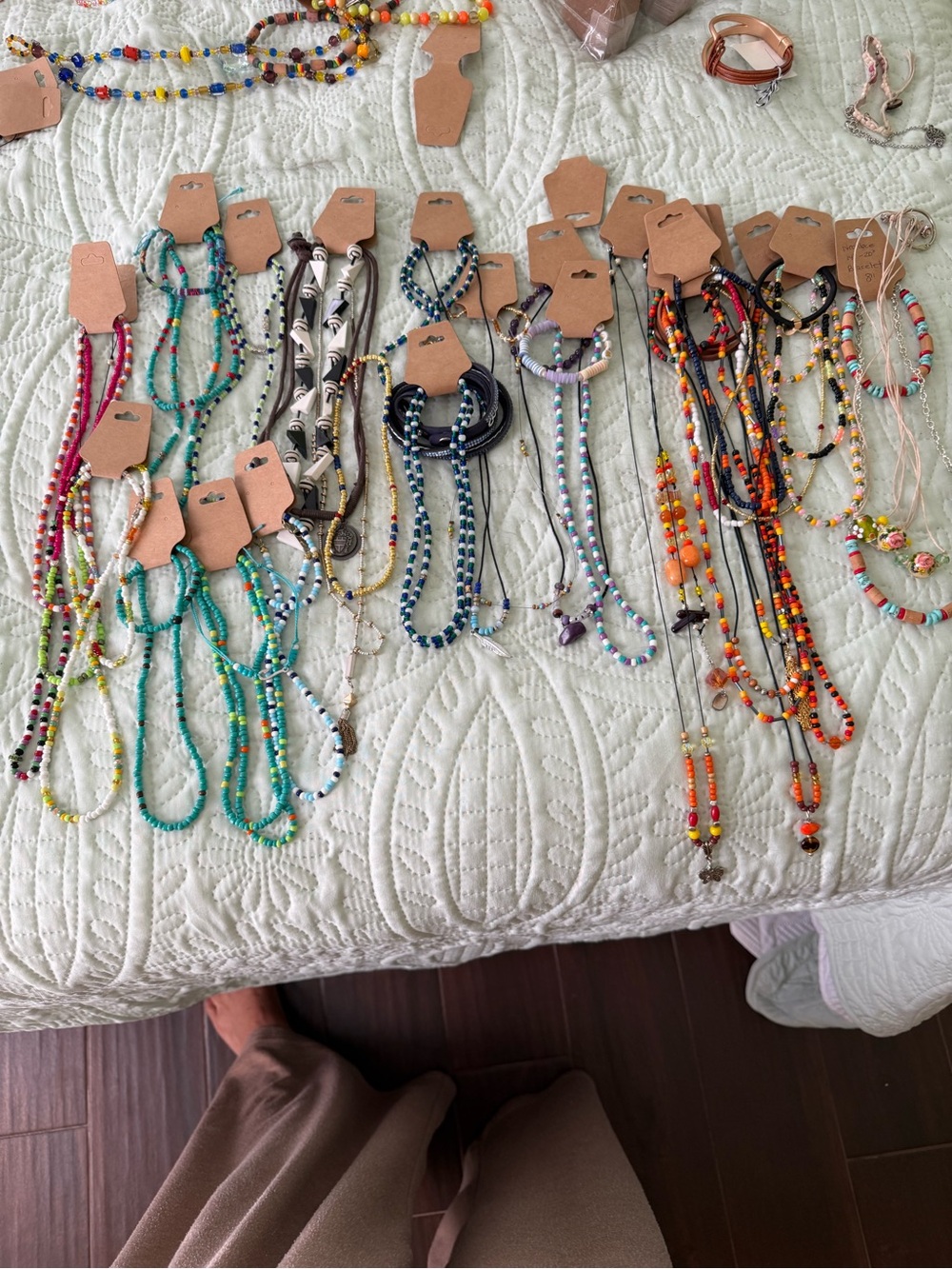 100+ Piece Lot Women's Glass, Natural Stone Hand Beaded Necklaces/Bracelets - Picture 13 of 16